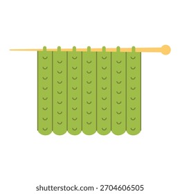 Tejido de ganchillo. Fondo blanco aislado. Ilustración vectorial. Dibujado a mano.