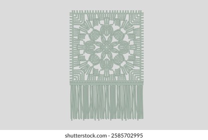 Crochet pocket design illustration graphics