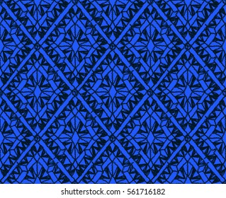 Crochet seamless pattern, knitted or woven macrame in boho style, oriental pattern, bohemian style, knitting, crochet pattern.