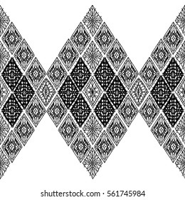 Crochet seamless pattern, knitted or woven macrame in boho style, oriental pattern, bohemian style, knitting, crochet pattern.