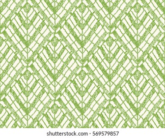 Crochet seamless pattern. Knitted or woven macrame in the bohemian style. Oriental motifs. Knitting mesh