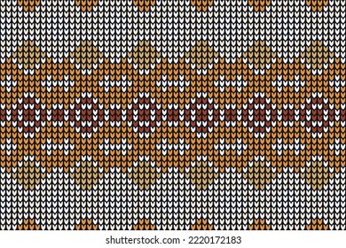 crocheted texture vector seamless pattern.