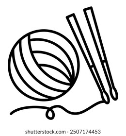 Crocheting icon. Icon about hobbies
