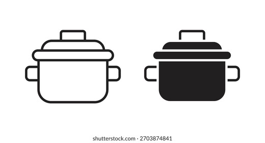 Crock pot icon for web design, mobile apps