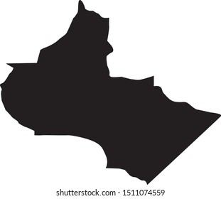 crockett County map in Tennessee state