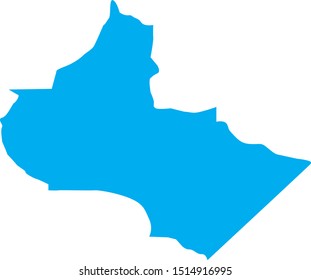 crockett County map in Tennessee state