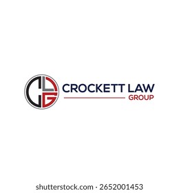CrockettLawGroupLogo - Marca legal profissional para advogados e escritórios de advocacia. Designs confiáveis e confiáveis que transmitem experiência e justiça. Perfeito para a prática de direito corporativo, familiar ou penal