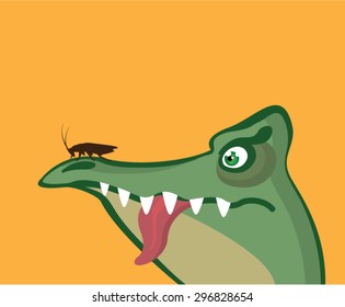 CrockFrog Vector Cartoon