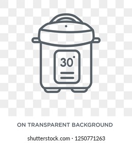 crock-pot icon. Trendy flat vector crock-pot icon on transparent background from Electronic devices collection. High quality filled crock-pot symbol use for web and mobile