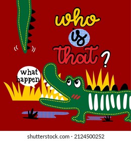 Croco Kids Baby Vector Design