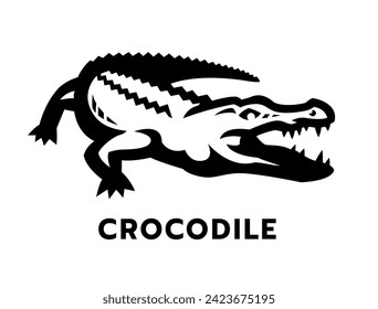 Krokodile, Aligator-Logo. Vektorgrafik.