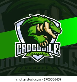 Crocodile Aligator Mascot Esport Logo