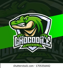 Crocodile Aligator Mascot Esport Logo