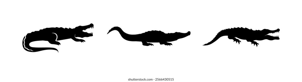 crocodile alligator animal vector lizard salamander gecko crocodile and reptiles design logo