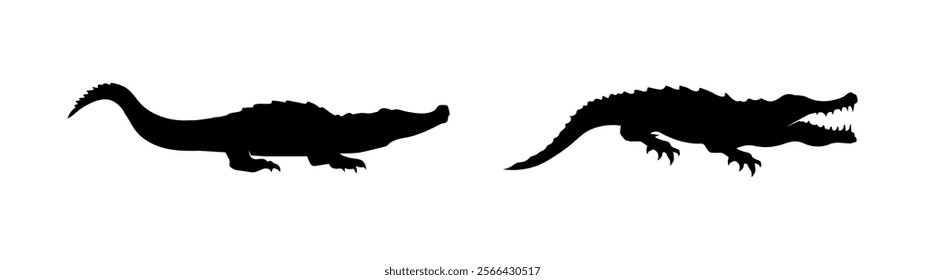 crocodile alligator animal vector lizard salamander gecko crocodile and reptiles design logo