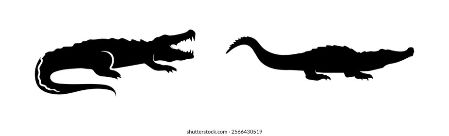 crocodile alligator animal vector lizard salamander gecko crocodile and reptiles design logo