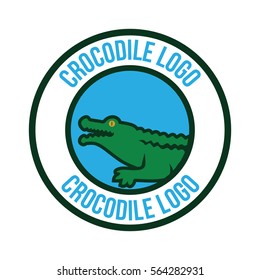 Crocodile, alligator logo design concept