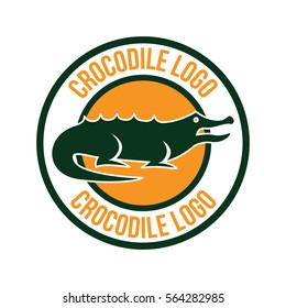 Crocodile, alligator logo design concept