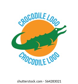 Crocodile, alligator logo design concept