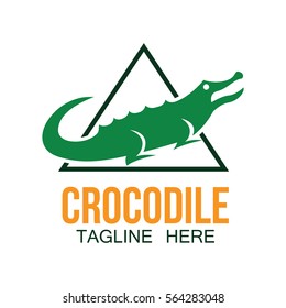 Crocodile, alligator logo design concept