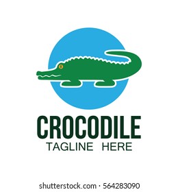 Crocodile, alligator logo design concept
