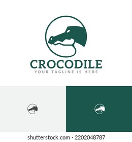 Crocodile Alligator Wild Reptile Animal Nature Wildlife Logo