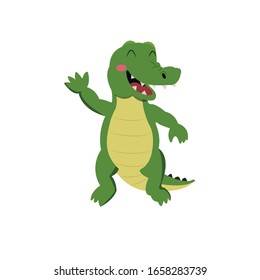 Crocodile Animal Cartoon Vector Illustration 