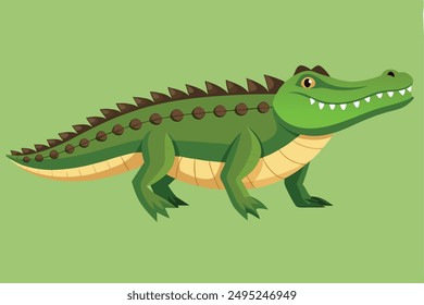 Crocodile Animal isolated flat vector illustration 