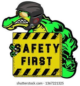 crocodile board safety first