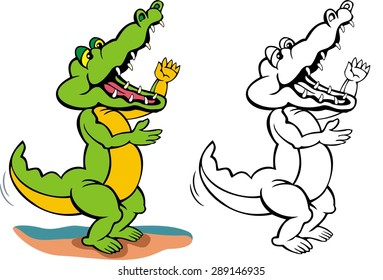 crocodile cartoon