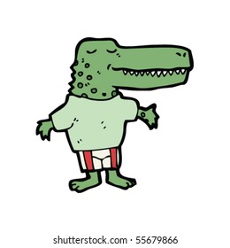 caricatura de cocodrilo