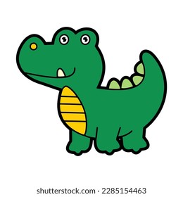 crocodile cartoon animal. Vector image