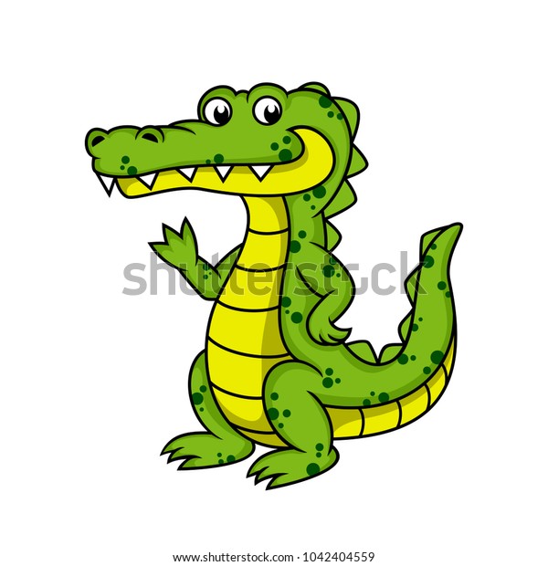 Vector De Stock Libre De Regalias Sobre Caricatura Cocodrilo Vectorial1042404559