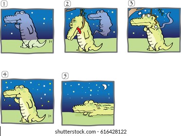 crocodile cartoon comic story