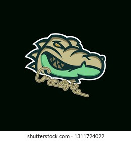 Crocodile cartoon for pet shop