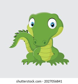 Krokodile Cartoon Vektordesign. Vektorgrafik von Krokodildesign