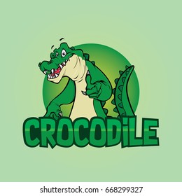 Crocodile character illustration