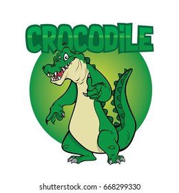 Crocodile character illustration