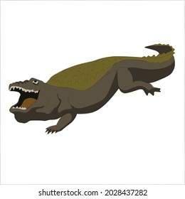 Crocodile Color vector clipart design