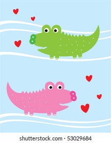 crocodile couple