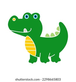 crocodile cute animal. Vector image