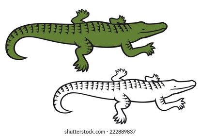 crocodile design (alligator icon)