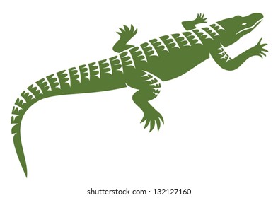 crocodile design (alligator symbol icon)