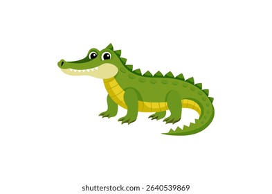 Crocodile design vector on white background
