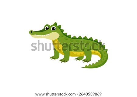 Crocodile design vector on white background