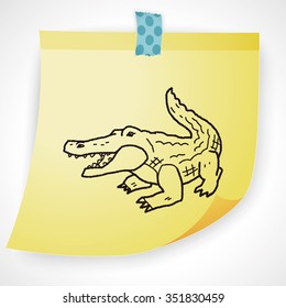 crocodile doodle