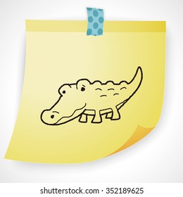 crocodile doodle