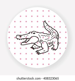 crocodile doodle