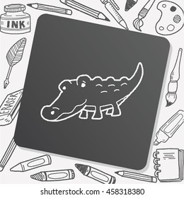 crocodile doodle