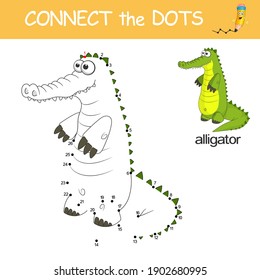 Crocodile Dot Dot Game Answer Connect Stock Vector (Royalty Free ...